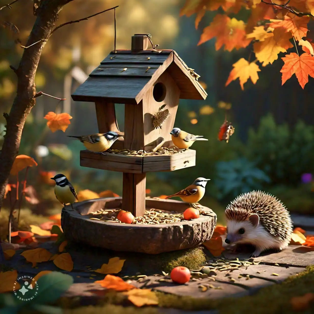 Bird Feeder in Autumn